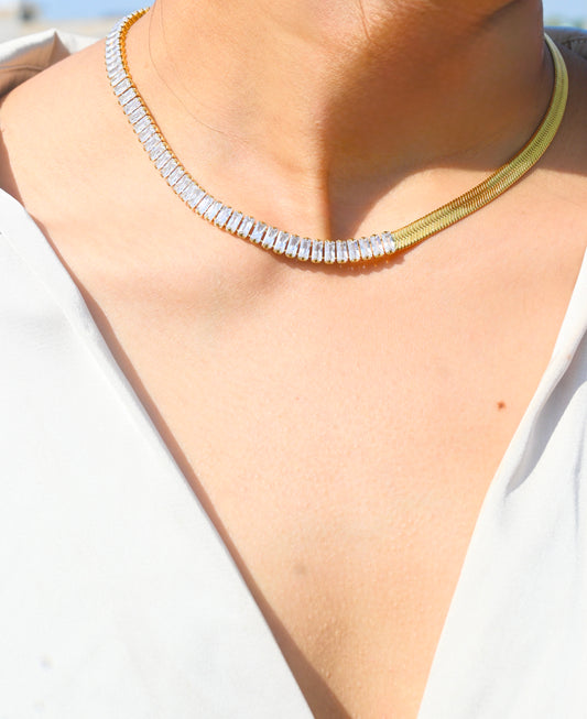 Diamond Serpent Necklace