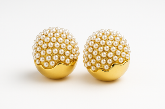 Round Shaped Pearl Stud