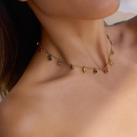 Multicolor Charm Necklace