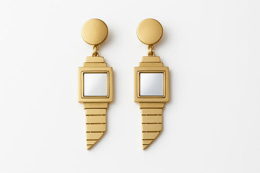 Glided Prism Earrings